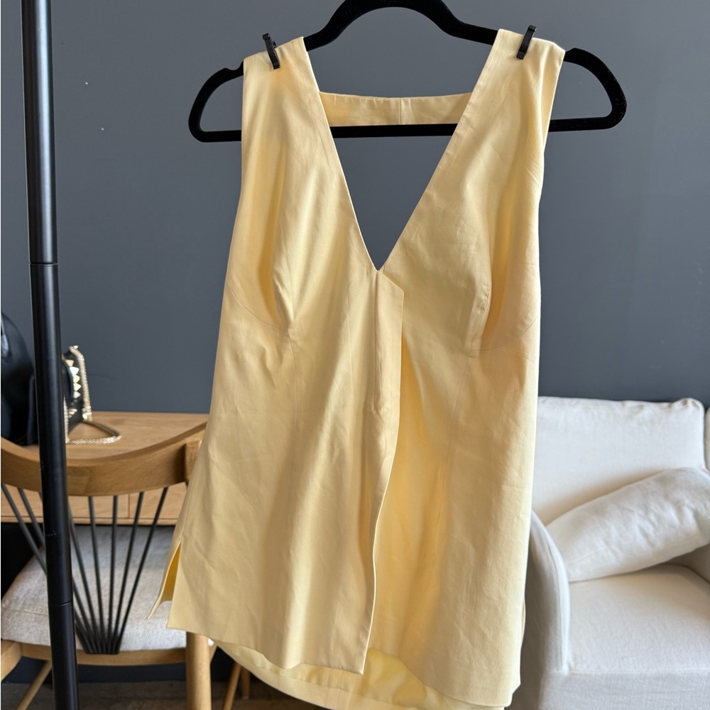 Yellow SIR. Halter Top